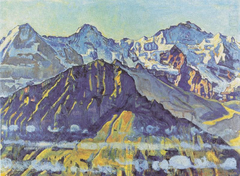 Ferdinand Hodler Eiger Monch und Jungfrau in der Morgensonne china oil painting image